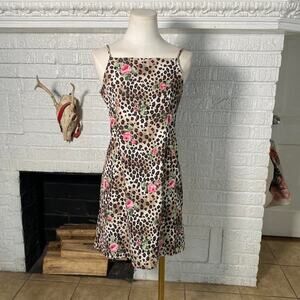 Vintage y2k leopard print dress
